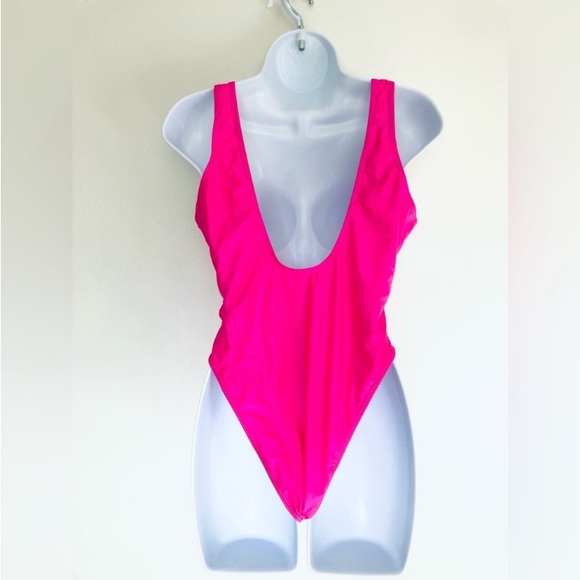 Babe Bachelorette Hot Pink Swimsuit - Picture 4 of 7